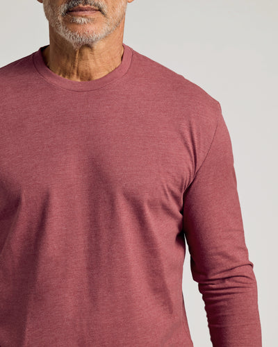 Classic Long Sleeve Crew Neck - Dark Heather Rustic Apple