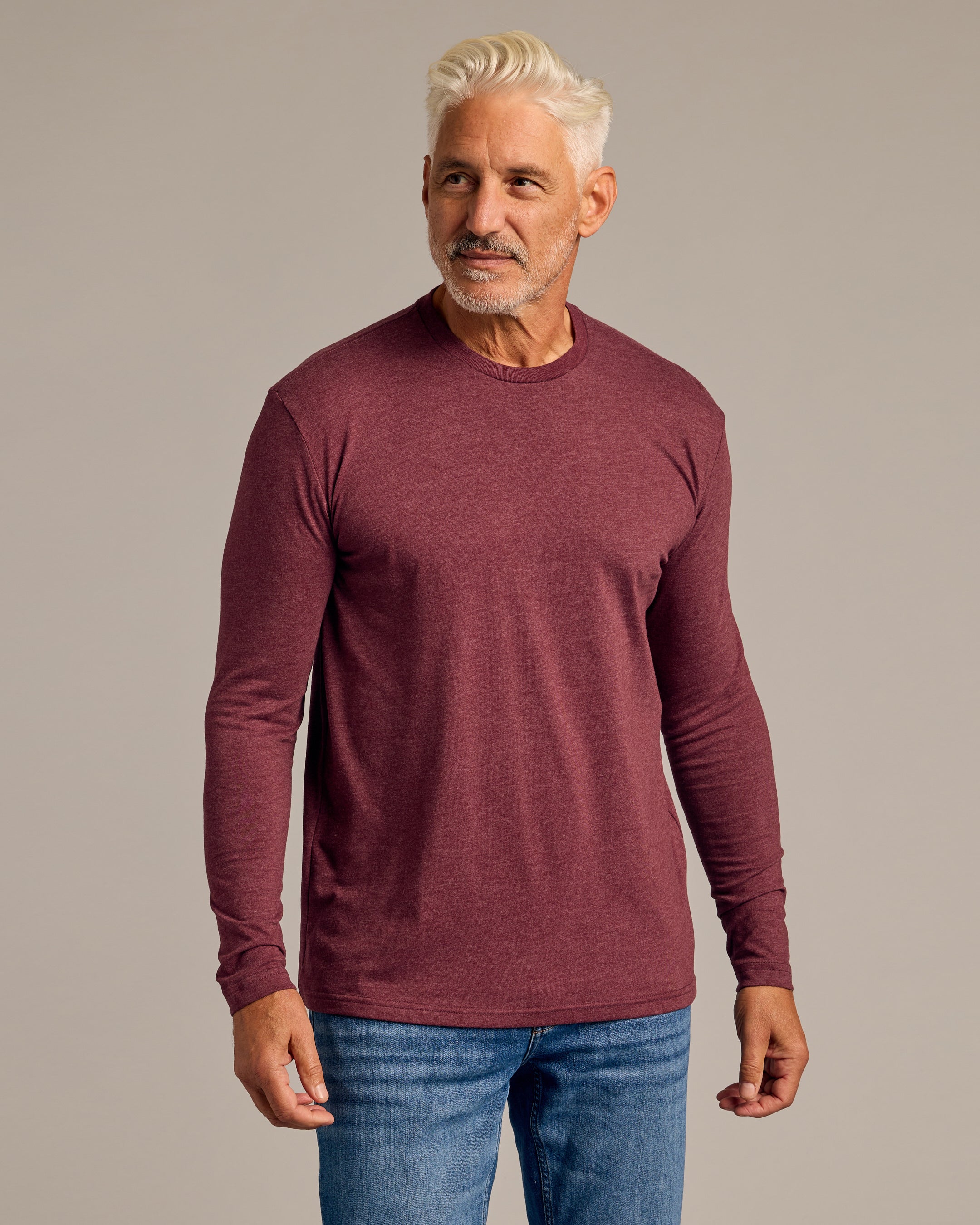 Burgundy Long Sleeve Cowboy Shirt 44216 main image 0