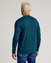 Dark Heather Pond Long Sleeve Crew Neck Tee