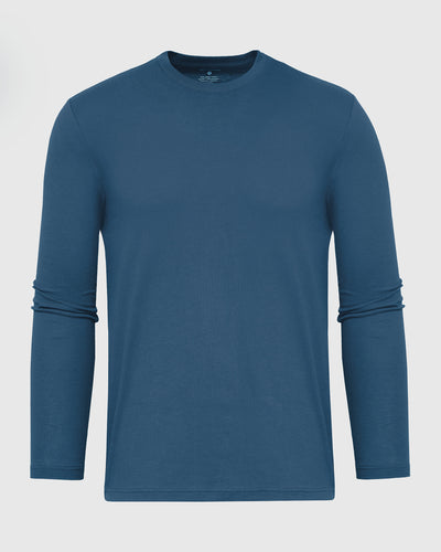 Classic Long Sleeve Crew Neck - Deep Sea Blue