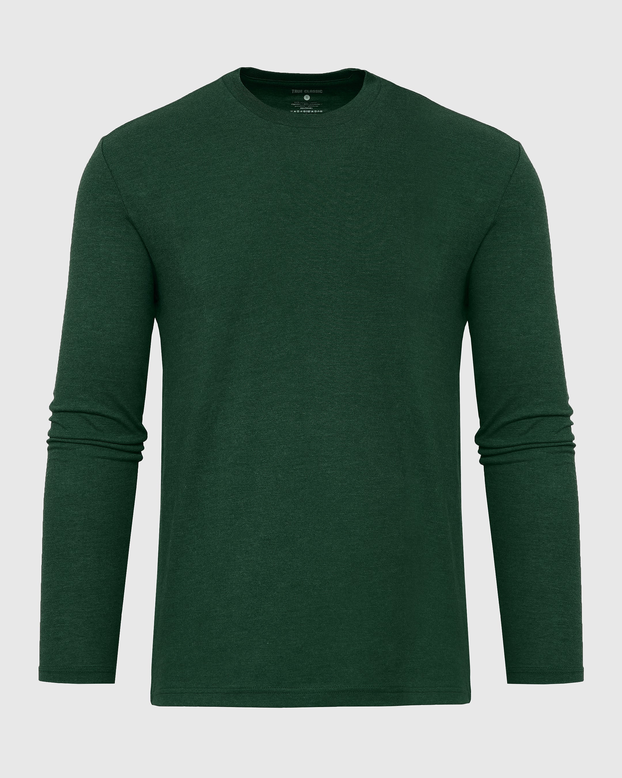 Evergreen Heather Crew Neck Long Sleeve | Evergreen Heather Long