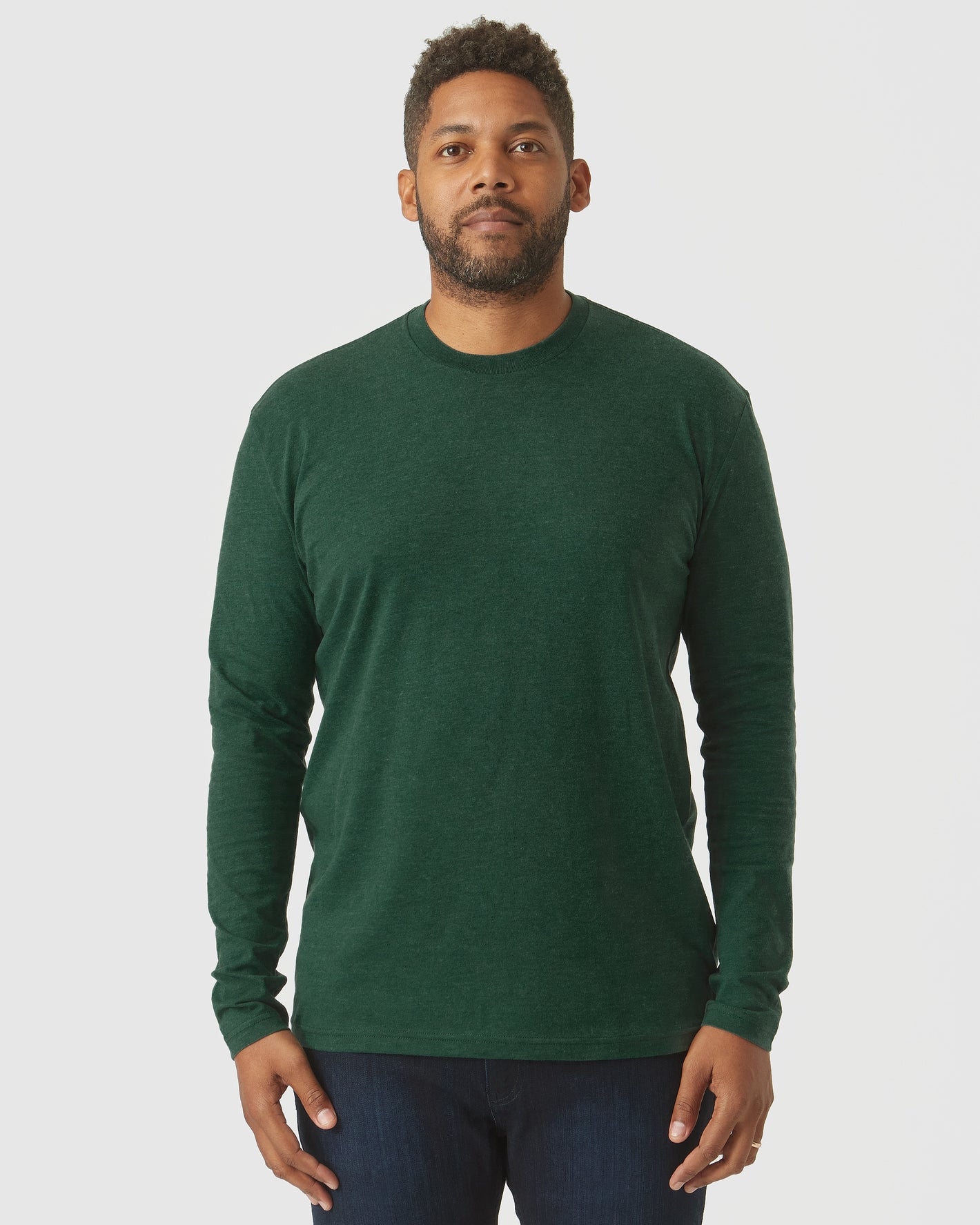 Ever Green Heather Long Sleeve T Shirt