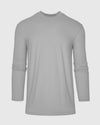 Glacier Gray Classic Long Sleeve Crew Neck against neutral backdrop.