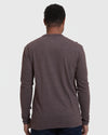 Heather Dark Oak Classic Long Sleeve Crew Neck