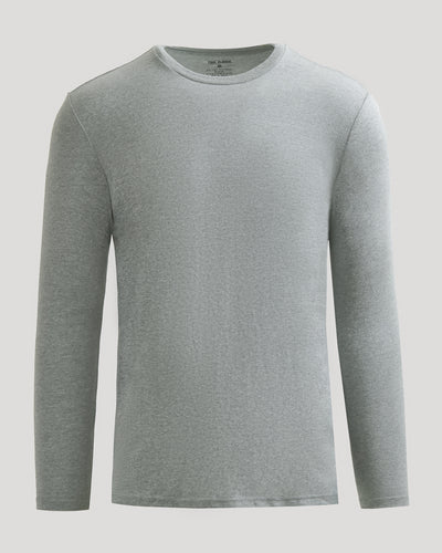Classic Long Sleeve Crew Neck - Heather Gray
