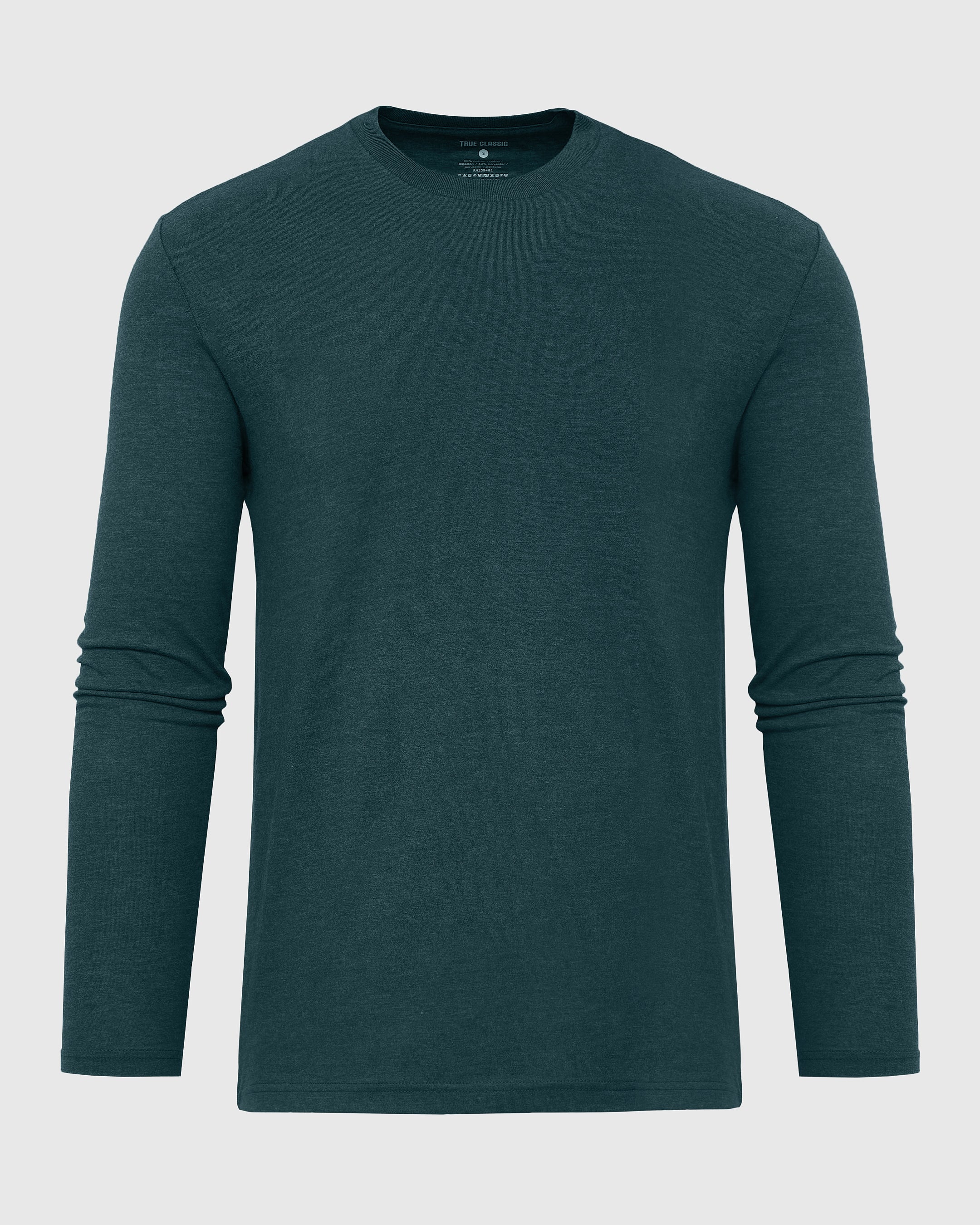 Striped Duck T-shirt WOVEN Long Sleeves Light Heather Grey main image 1