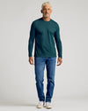 Dark Heather Seafarer Classic Long Sleeve Crew Neck