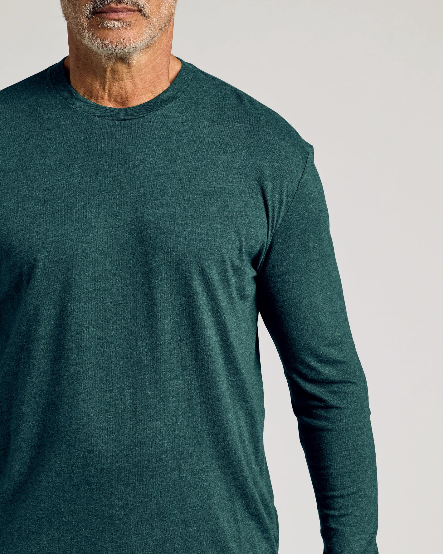 Dark Heather Seafarer Classic Long Sleeve Crew Neck