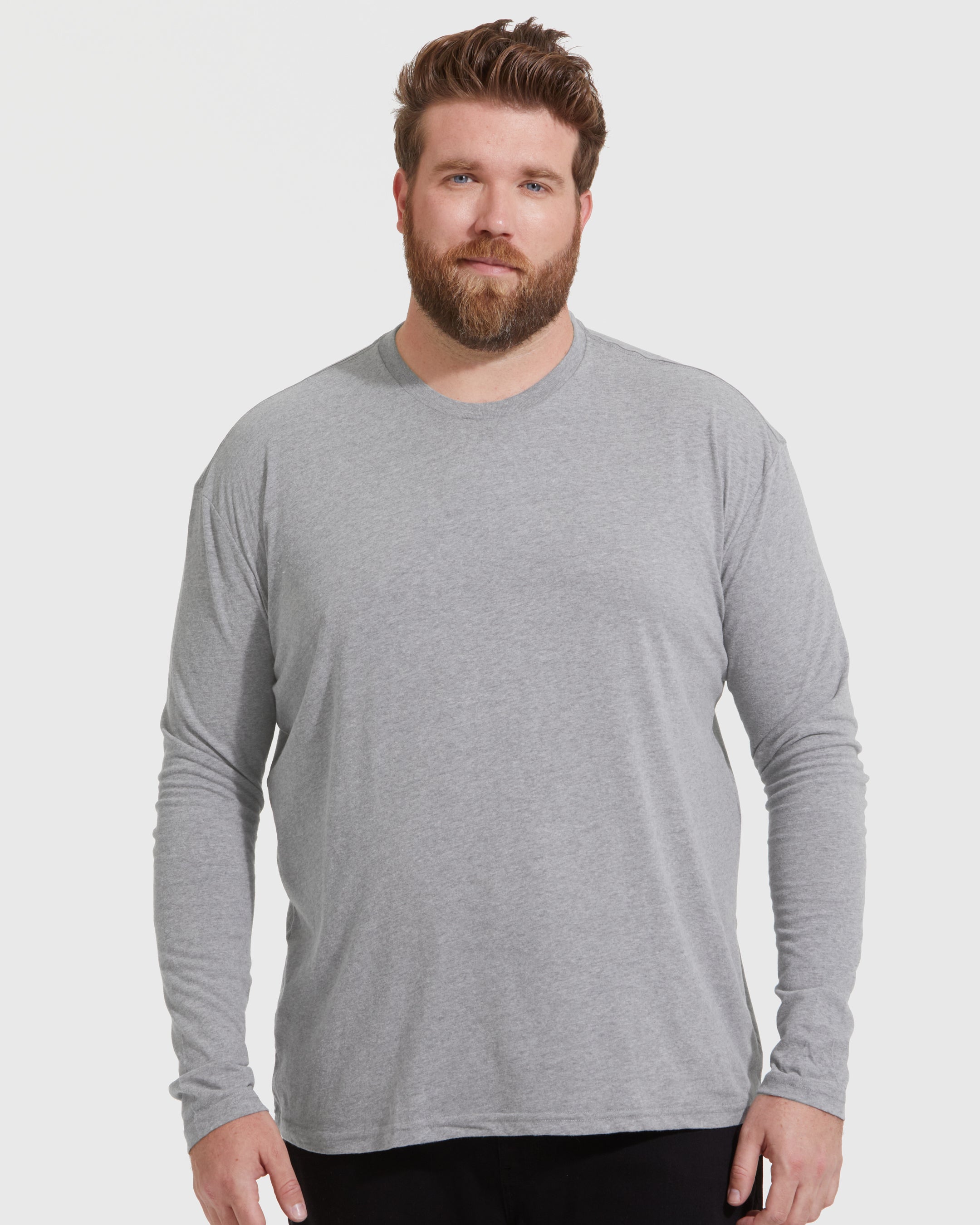 Heather Gray Crew Neck Long Sleeve – True Classic