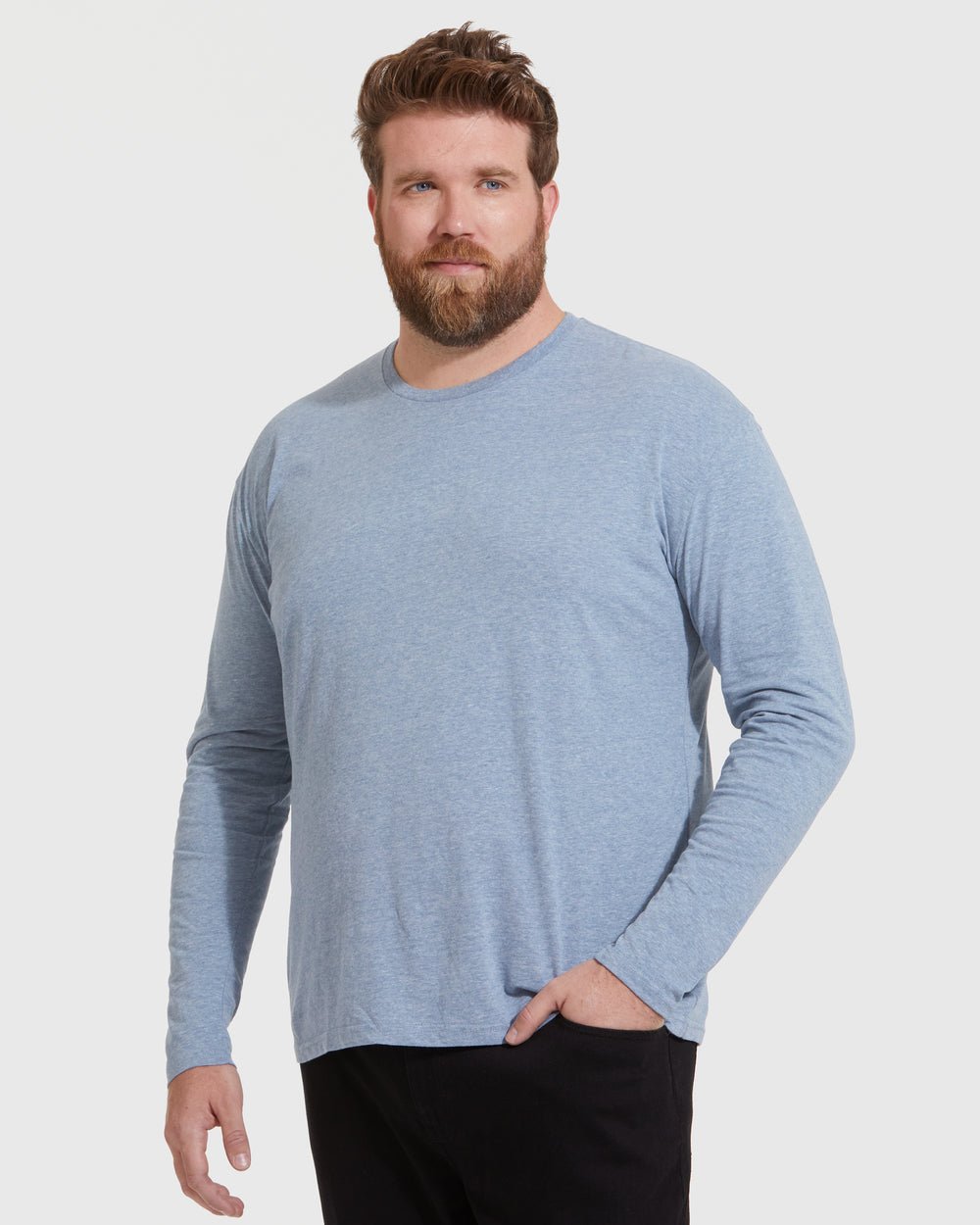 Lucky Brand Los Angeles True indigo Men's Blue Long Sleeve Shirt Sweater M