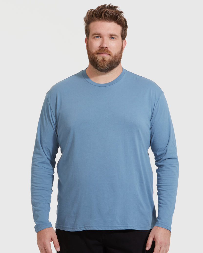 Black Crane Wide Short Sleeve Tee in Indigo