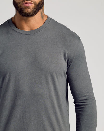 Classic Long Sleeve Crew Neck - Carbon