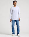 Light Heather Gray Classic Long Sleeve Crew Neck