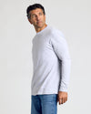 Light Heather Gray Classic Long Sleeve Crew Neck