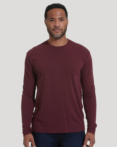Classic Long Sleeve Crew Neck - Mahogany