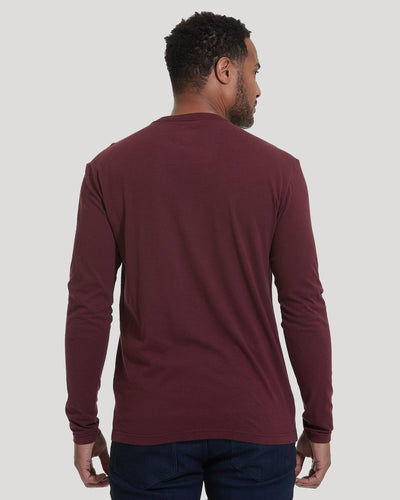 Classic Long Sleeve Crew Neck - Mahogany