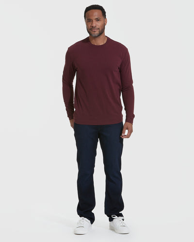 Classic Long Sleeve Crew Neck - Mahogany