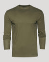 Military Green Classic Long Sleeve Crew Neck