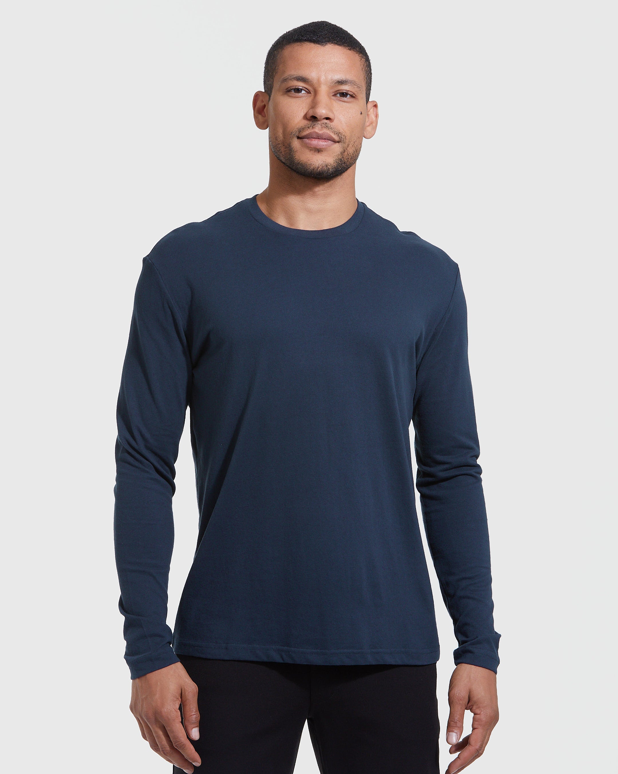 All Navy Long Sleeve Crew 6-Pack