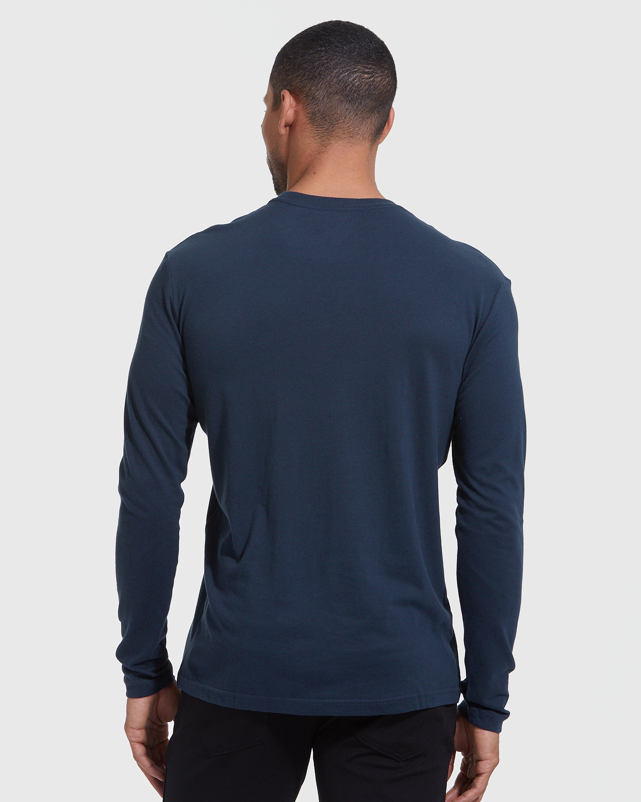 All Navy Long Sleeve Crew 6-Pack