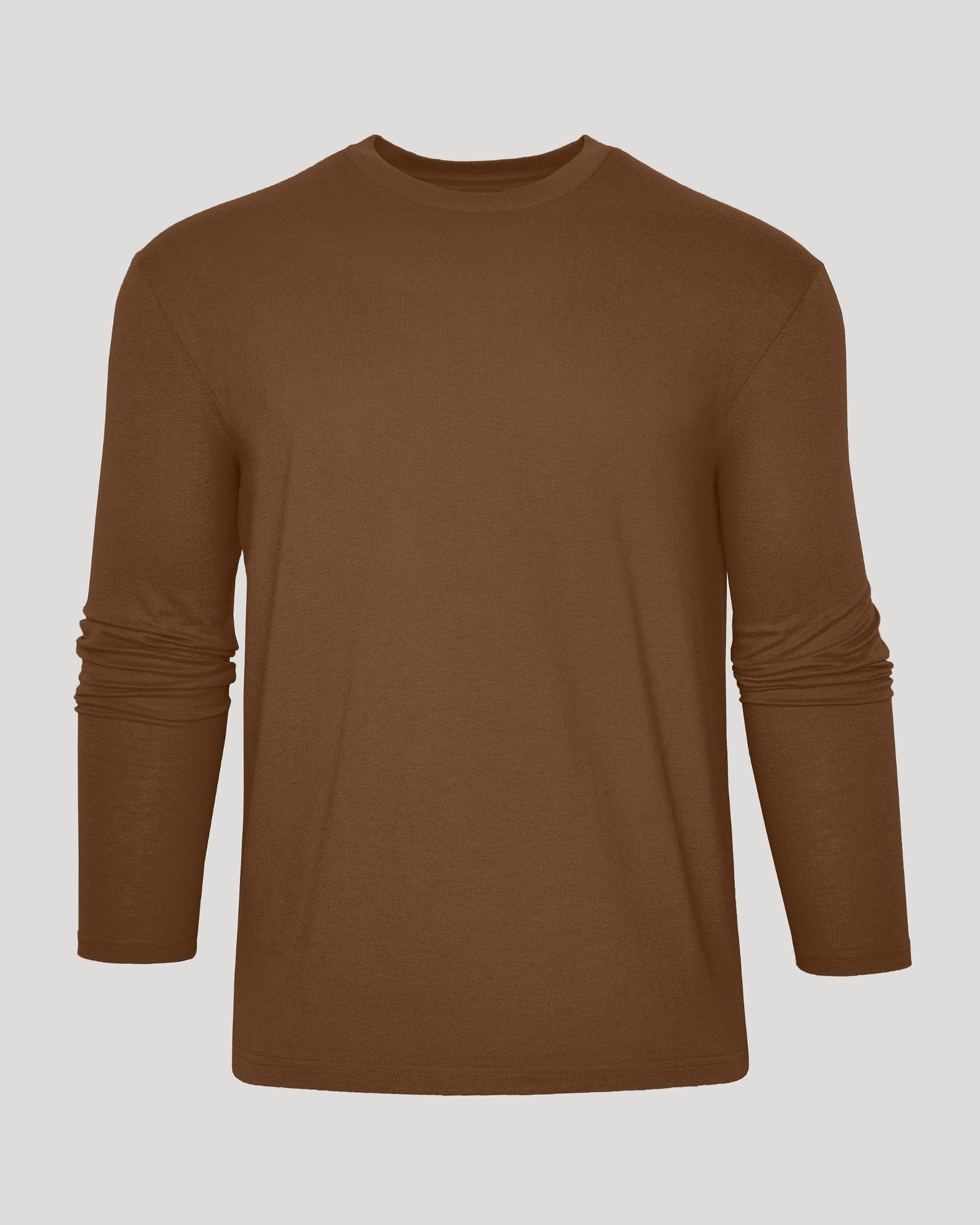Sepiawood Long Sleeve Crew Neck T-Shirt | Sepiawood Long Sleeve