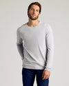 Dressy Crew Neck Sweater 3-Pack worn by bearded man.