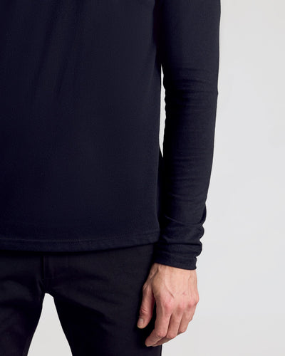 All Black Classic Henley 6-Pack