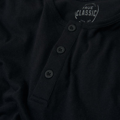 All Black Classic Henley 6-Pack