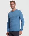 Indigo Classic Long Sleeve Henley