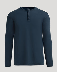 True ClassicNavy Classic Long Sleeve Henley