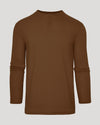 Sepiawood Classic Long Sleeve Henley with a three-button placket.