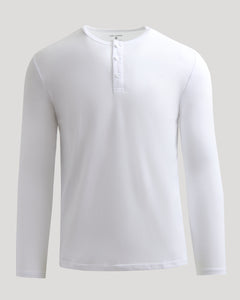 True ClassicWhite Classic Long Sleeve Henley