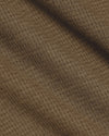 Alpaca Waffle Long Sleeve Crew Neck's soft, textured brown knit fabric.