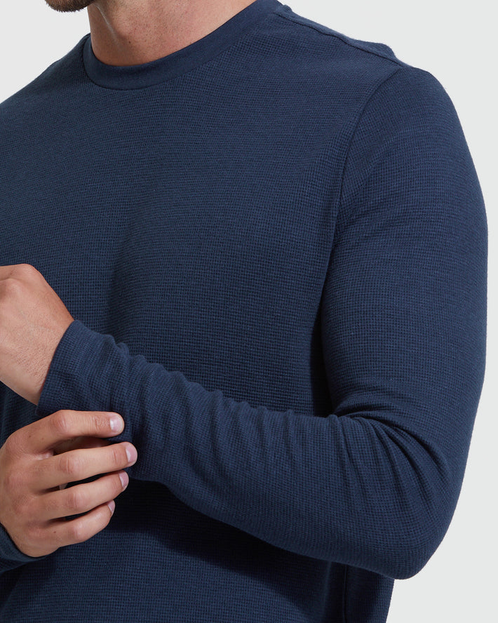 Buffalo Bend Long Sleeve Tee in Navy main image 1