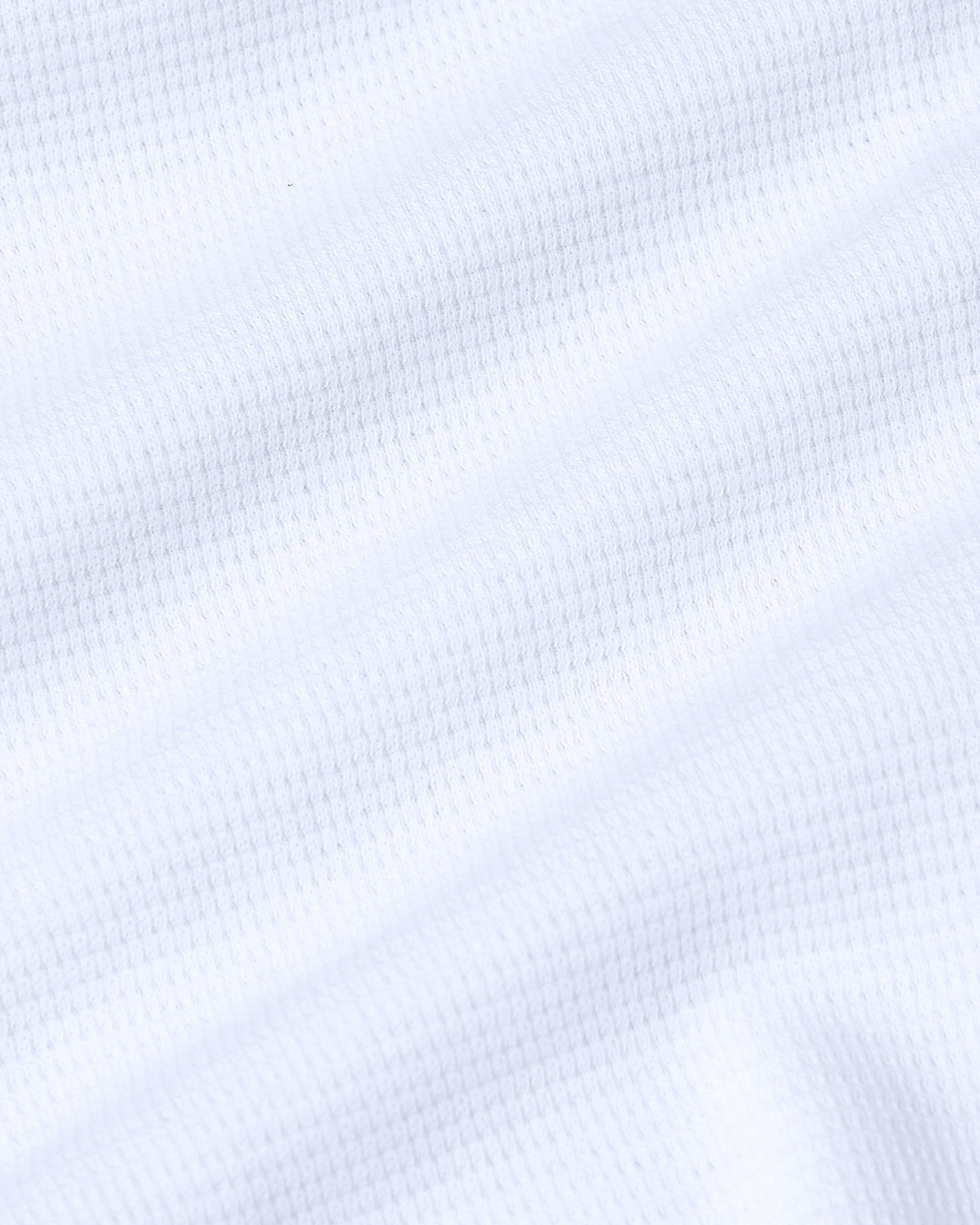 White Waffle Long Sleeve Crew Neck with textured, ultra-soft fabric.