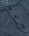 Fiord Waffle Long Sleeve Henley with waffle-knit texture and 3-button placket.