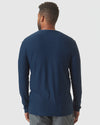 Active Longsleeve-Shirt mit Rundhalsausschnitt in Tiefseeblauem Heather