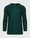 Evergreen Heather Active Long Sleeve Crew T-Shirt