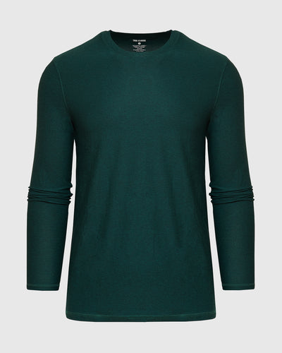 Active Long Sleeve Crew Neck - Evergreen Heather