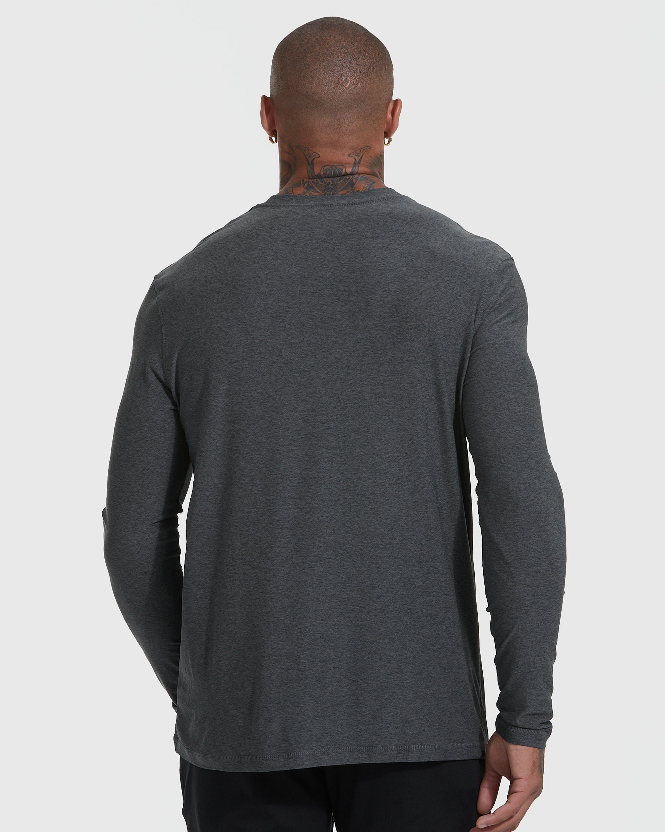 Heather Color Active Long Sleeve Crew 3-Pack