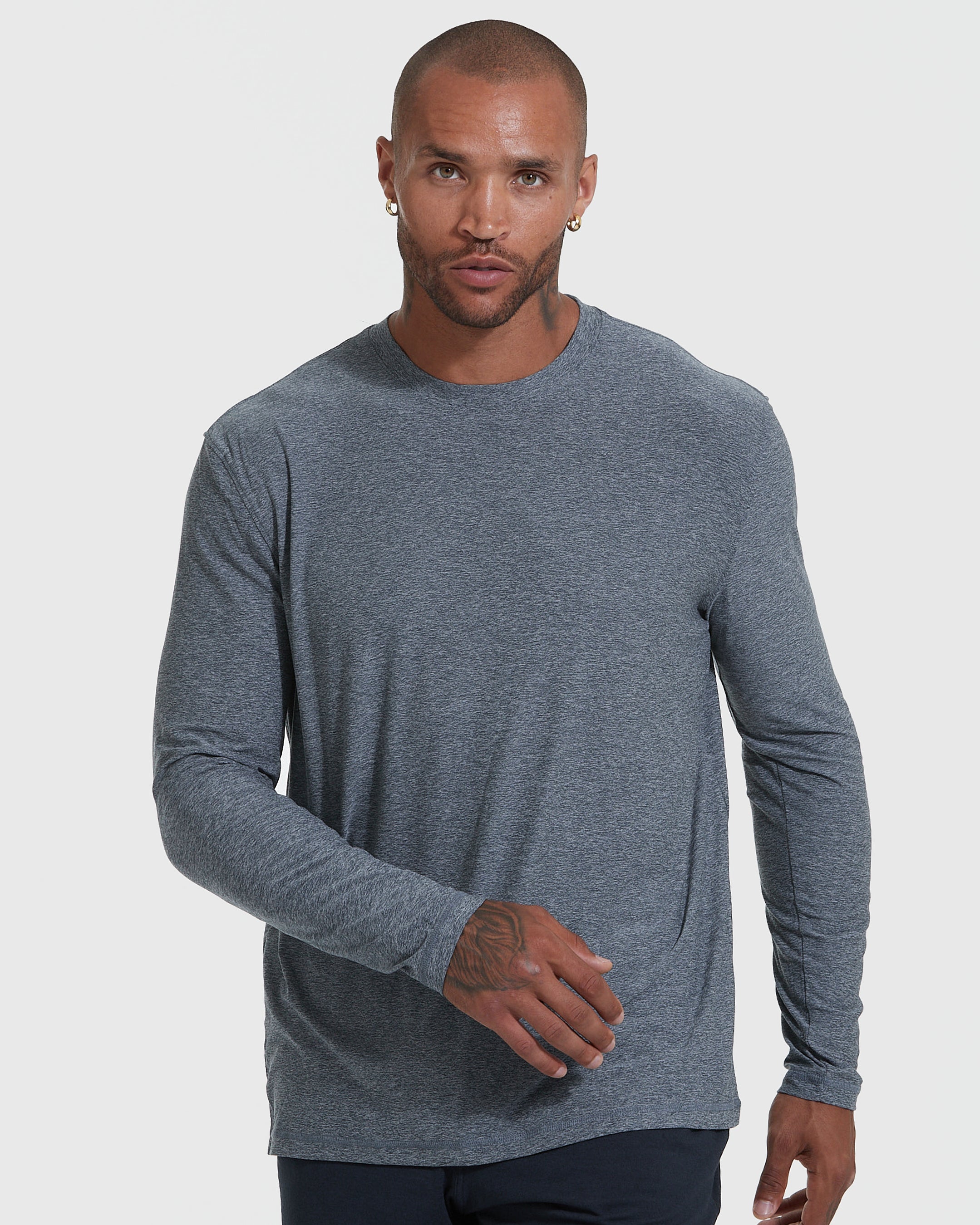 Cool Tones Long Sleeve Active Crew 6-Pack