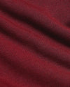 Dark Maroon Fleece French Terry Pullover texture close-up showing knit detail.