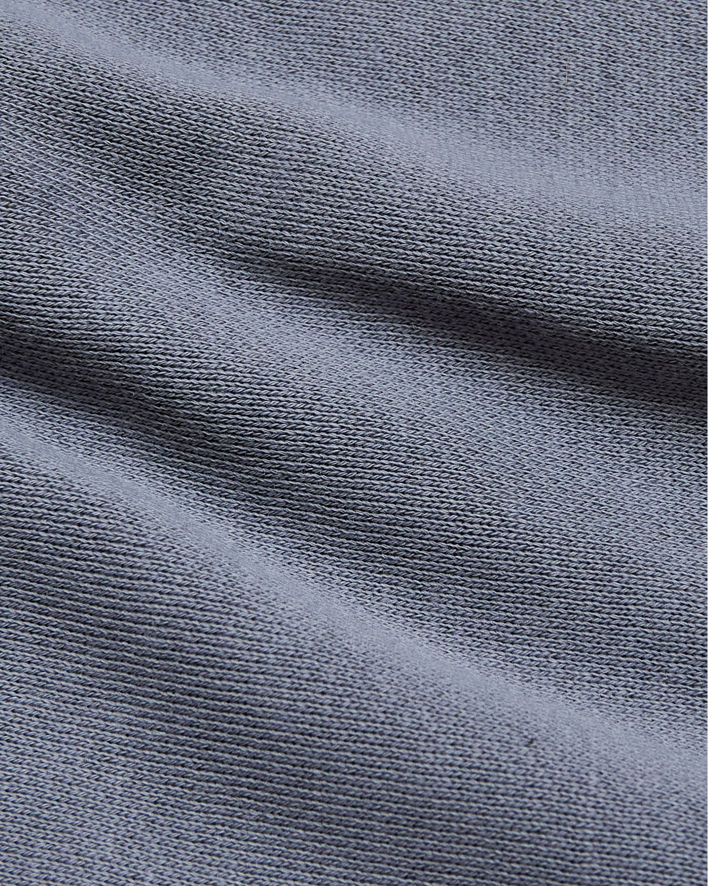 Dusty Blue Fleece French Terry Pullover close-up showing knit texture.