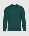 Emerald Fleece French Terry Pullover Crew Neck Sweatshirt with ribbed trim.