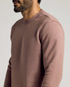 Man wearing Slate Mauve Pullover Fleece Crew from 2-Pack.