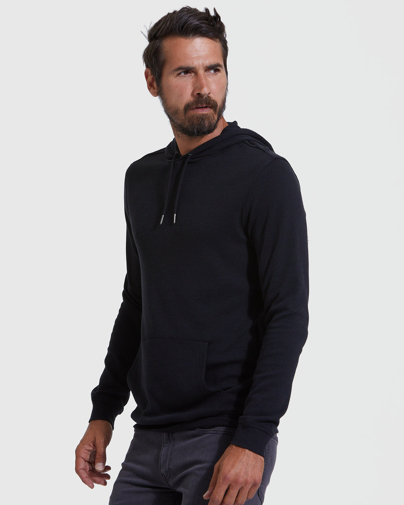 Black Tall Waffle Hoodie main image 0