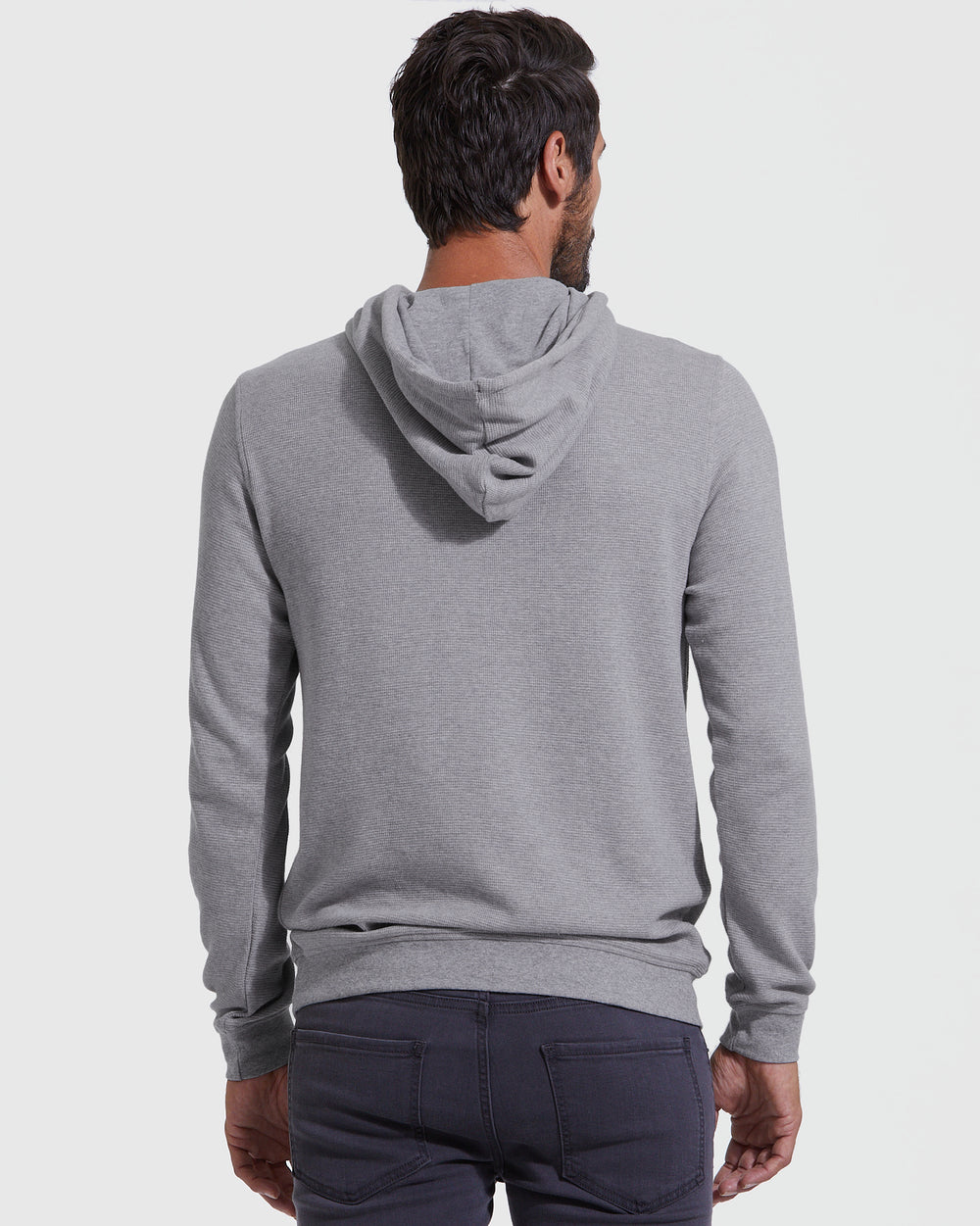 Cafe Stroll Bubble Hem Sweatshirt (Light Heather Grey)