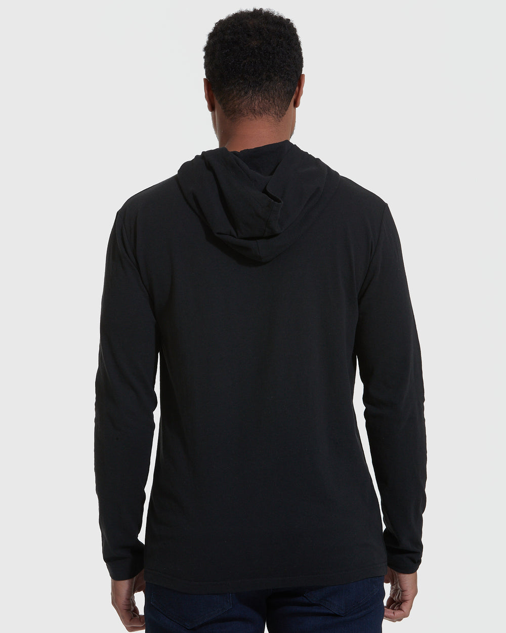 Johnnie-O Talon Hooded Long Sleeve T-Shirt - Black*