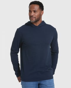 True ClassicNavy Hooded Long Sleeve T-Shirt