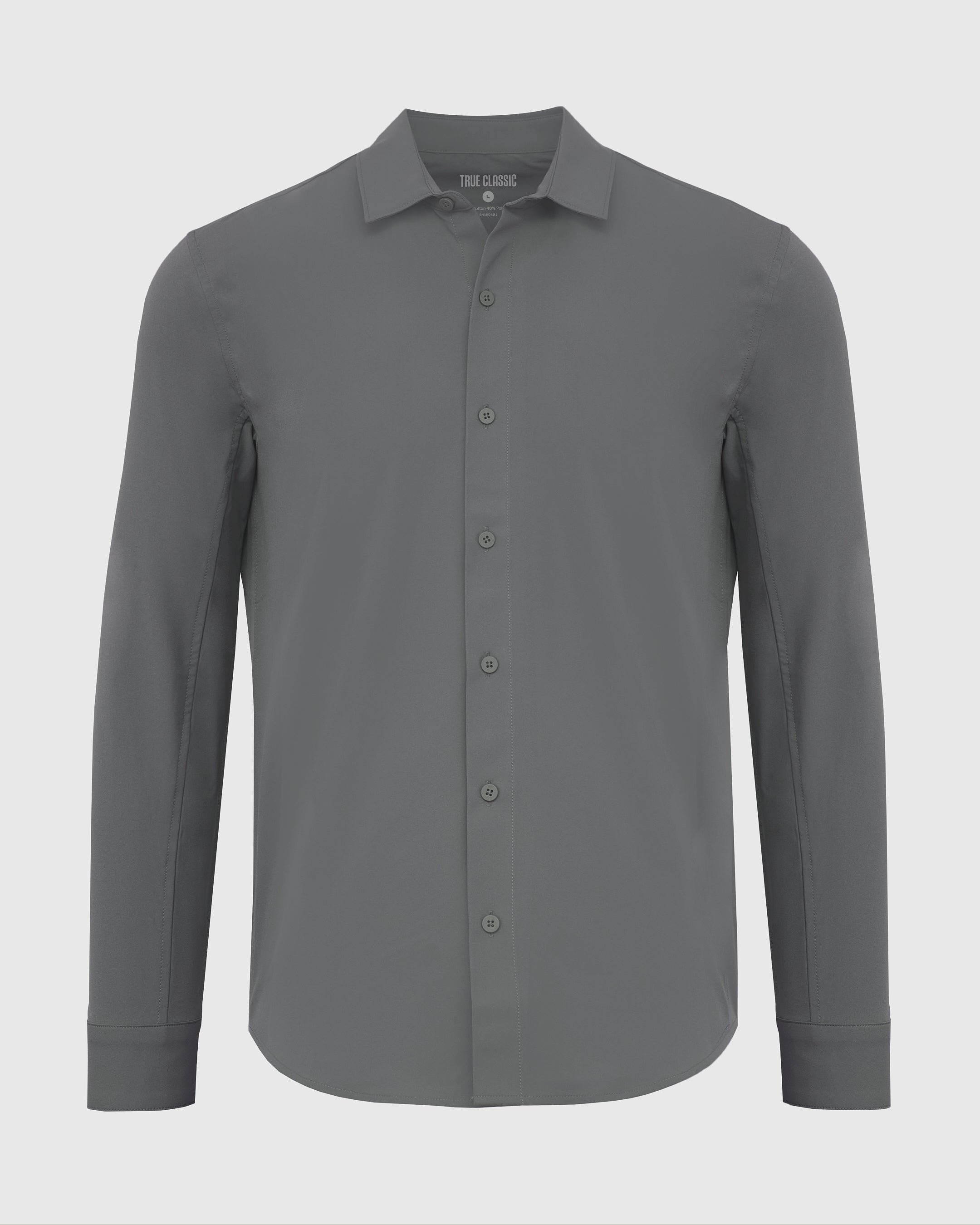 Carbon Commuter Long Sleeve Button Up Shirt
